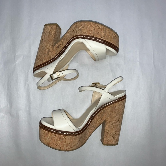 NWOB size 40 auth JIMMY CHOO cork PLATFORM SANDALS - Picture 14 of 15